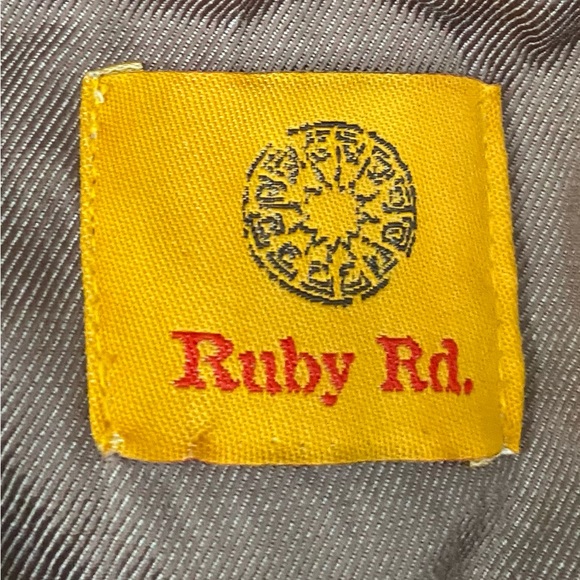 Ruby Rd. Zippered Jacket Shimmer 3/4 Sleeves Spring blazer Jacket lightweight - Picture 7 of 8